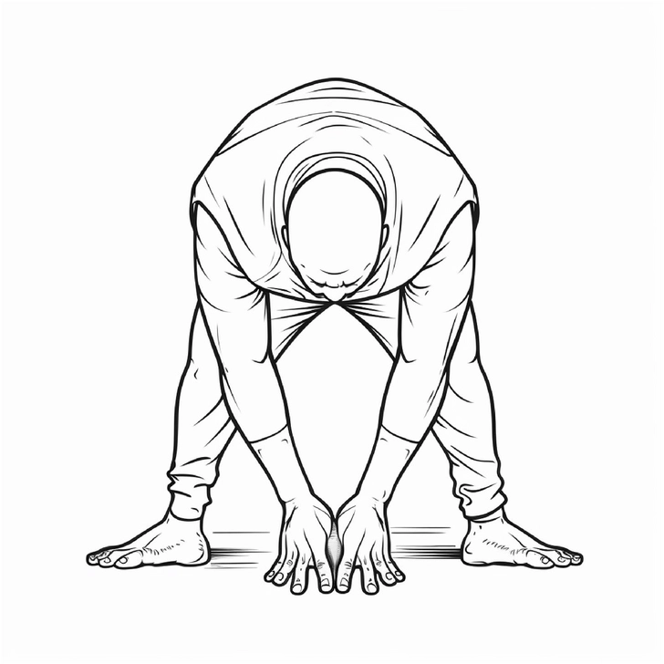 malvorlage-yoga-mann-in-dehnungsposition