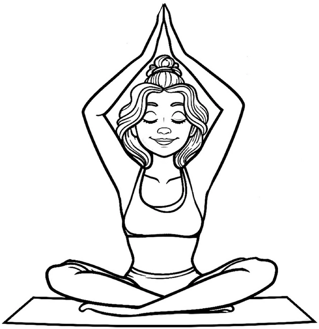 malvorlage-yoga-meditation-entspannung