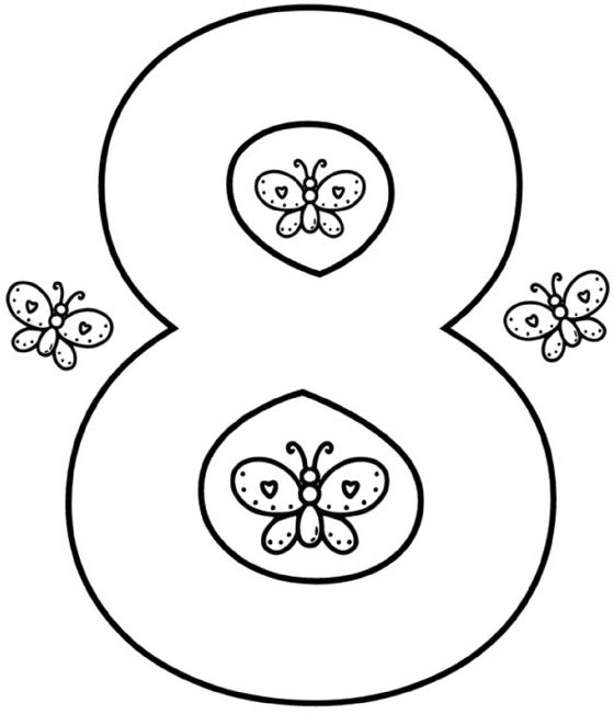 malvorlage-zahl-8-schmetterlinge