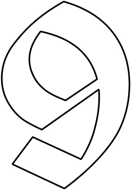 malvorlage-zahl-neun-ausmalen