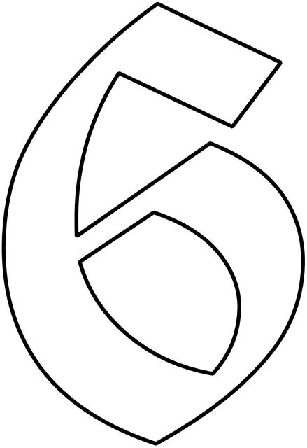 malvorlage-zahl-sechs-kreativ-ausmalen