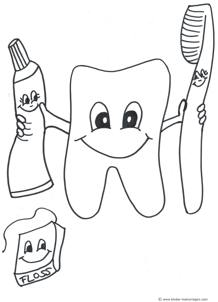 malvorlage-zahn-mit-zahnbuerste-und-zahnpasta