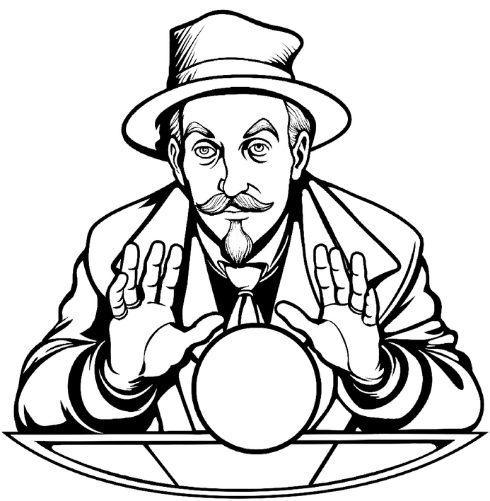 malvorlage-zauberer-kristallkugel