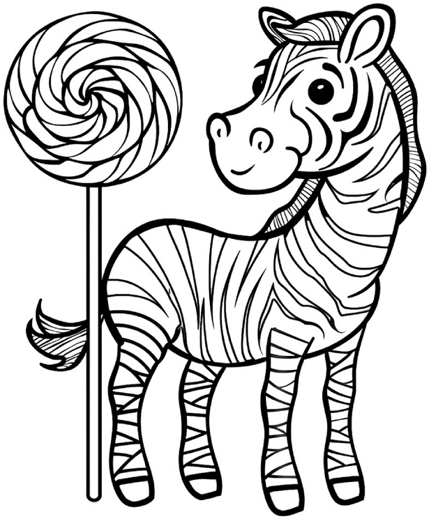 malvorlage-zebra-mit-lollipop