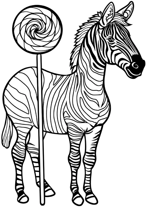 malvorlage-zebra-und-lutscher
