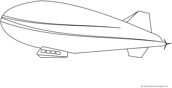 malvorlage-zeppelin-flugzeug-ausmalen