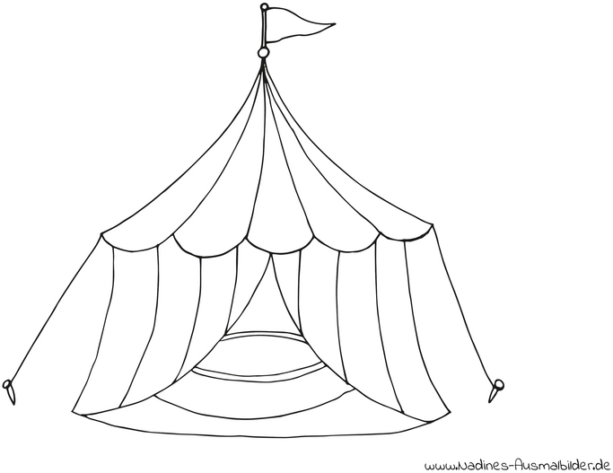 malvorlage-zirkuszelt-bunt-ausmalen