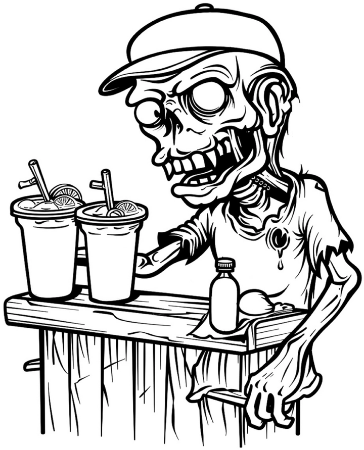 malvorlage-zombie-am-trinkstand