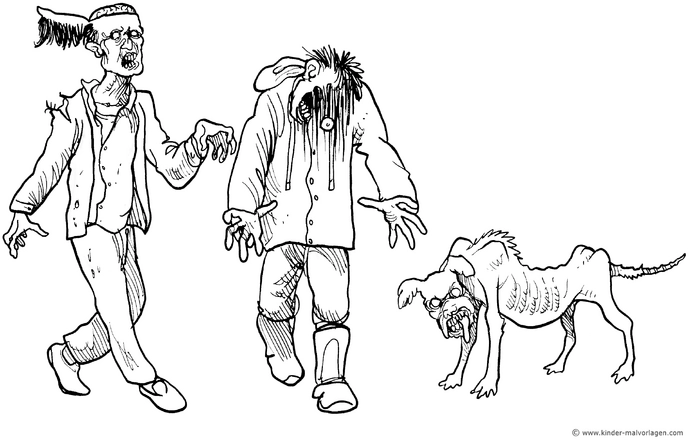 malvorlage-zombies-und-hund