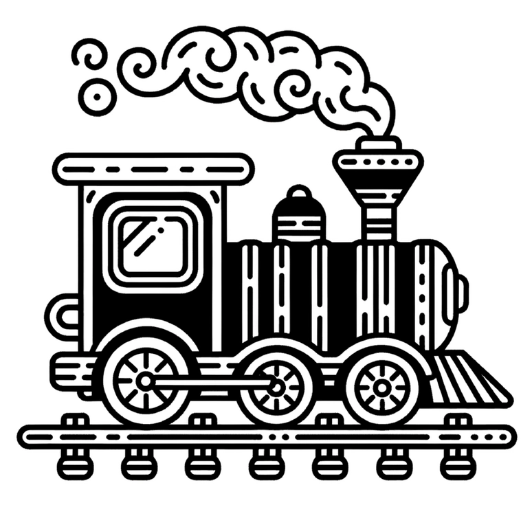 malvorlage-zug-dampflok-ausmalen
