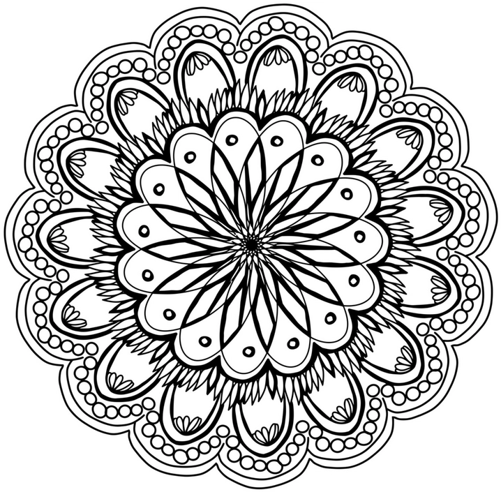 mandala-ausmalvorlage-symmetrische-bluetenmuster