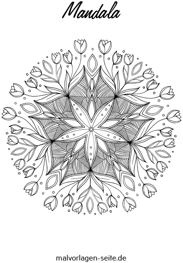 mandala-blumen-ausmalvorlage