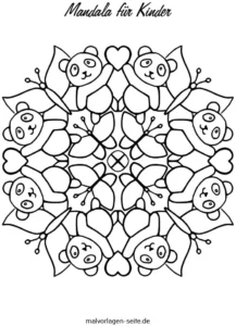 mandala-mit-pandas-und-schmetterlingen