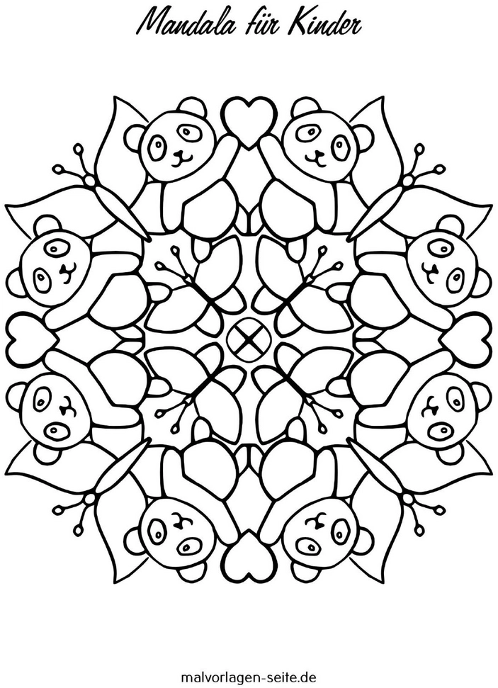 mandala-mit-pandas-und-schmetterlingen