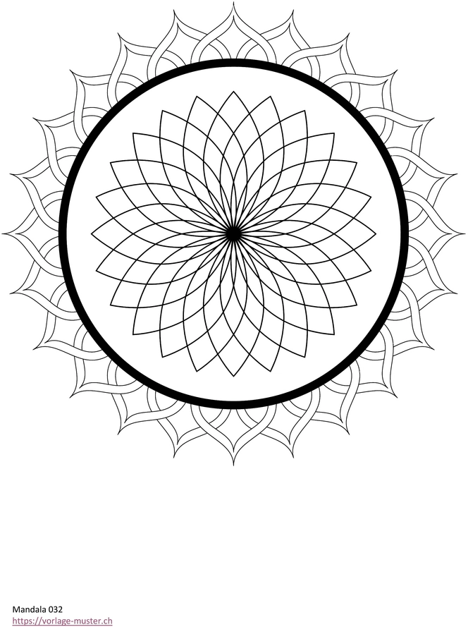 mandala-muster-geometrische-bluetenblaetter