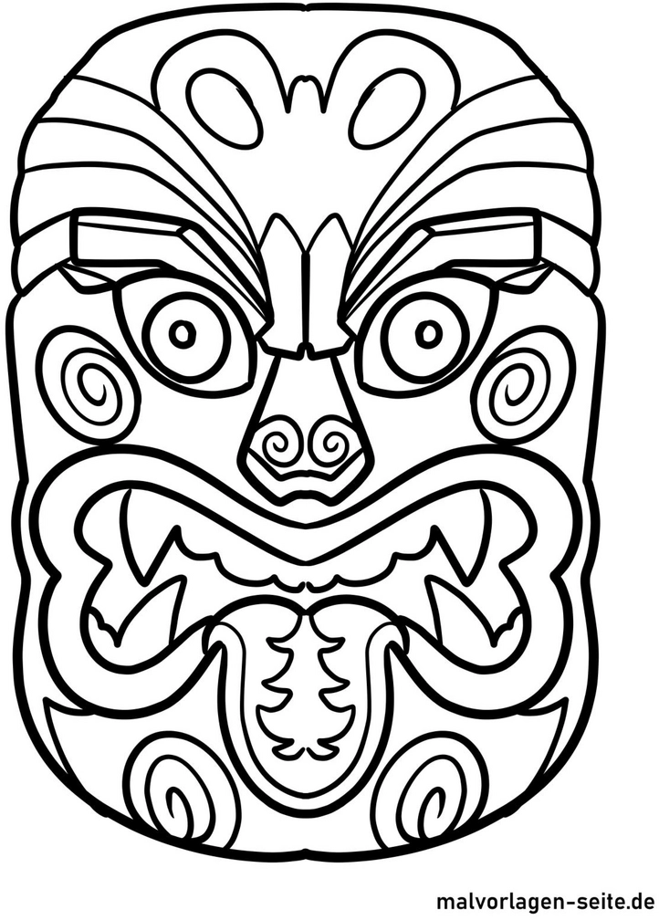 maori-maske-malvorlage