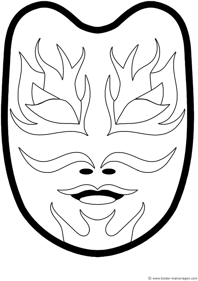 maske-mit-mysteriösen-formen-und-linien
