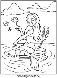 meerjungfrau-ausmalvorlage-fuer-kinder