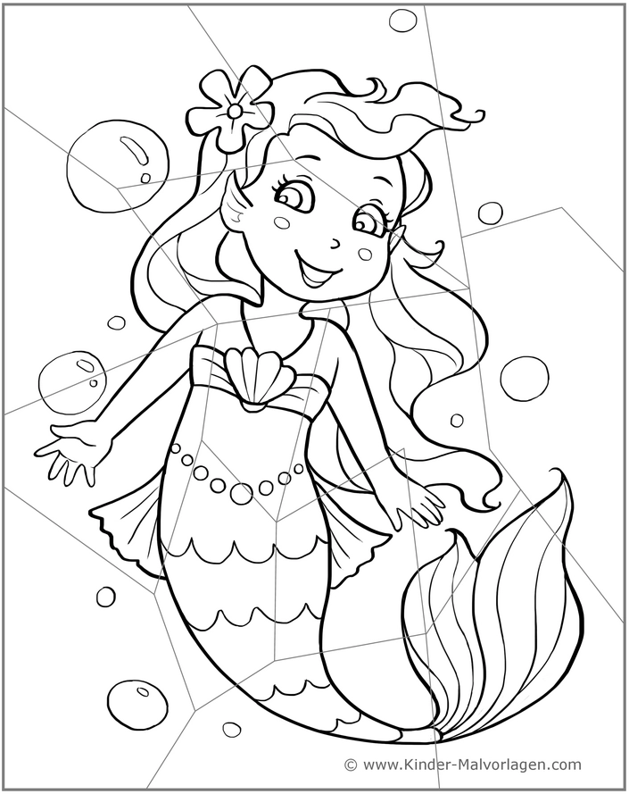 meerjungfrau-in-der-unterwasserwelt-ausmalvorlage