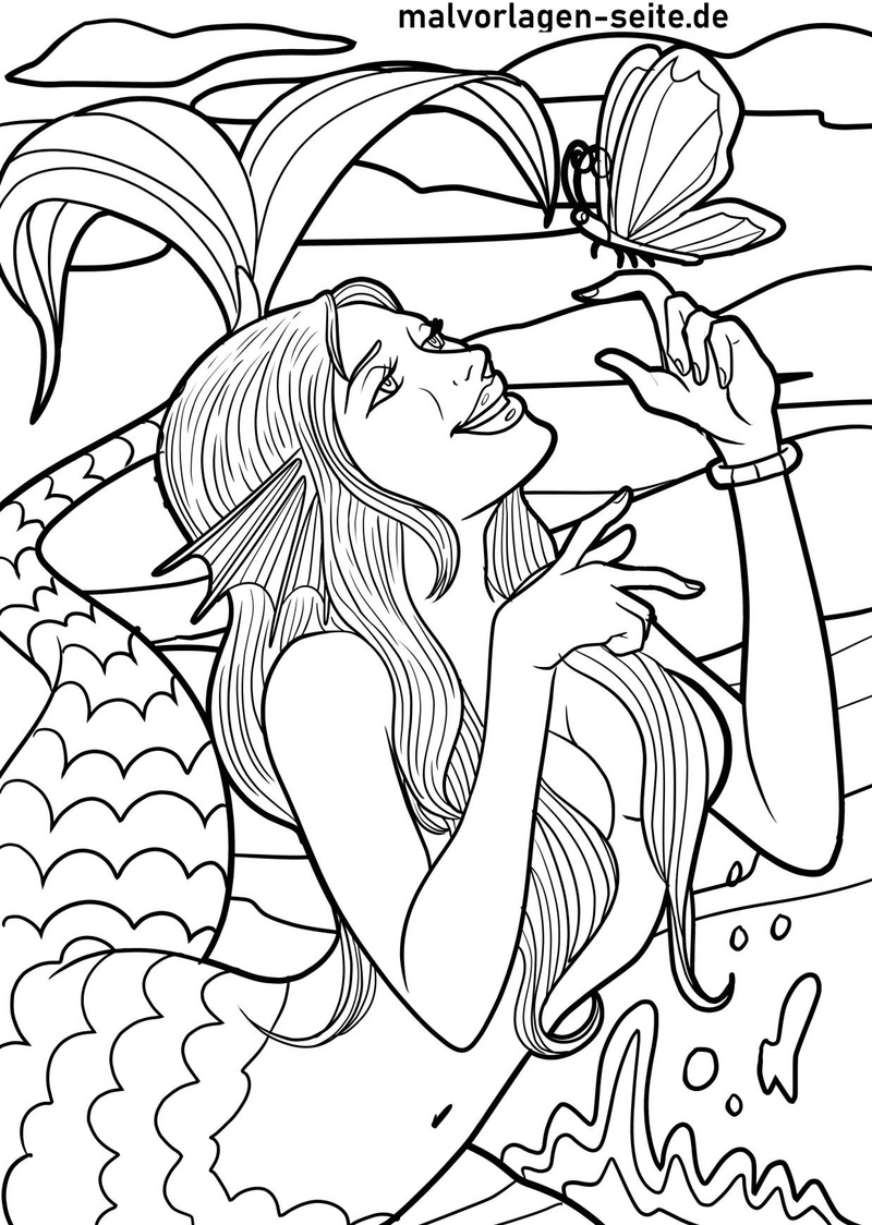 meerjungfrau-schmetterling-in-unterwasserwelt