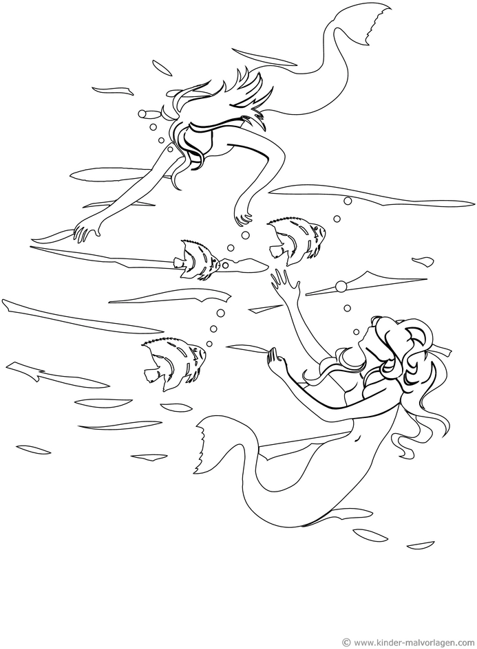 meerjungfrauen-im-wasser-schwimmen