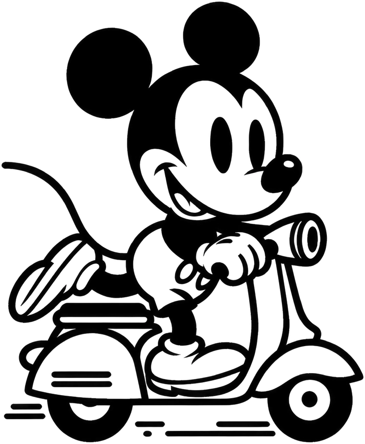 mickey-mouse-roller-ausmalbild
