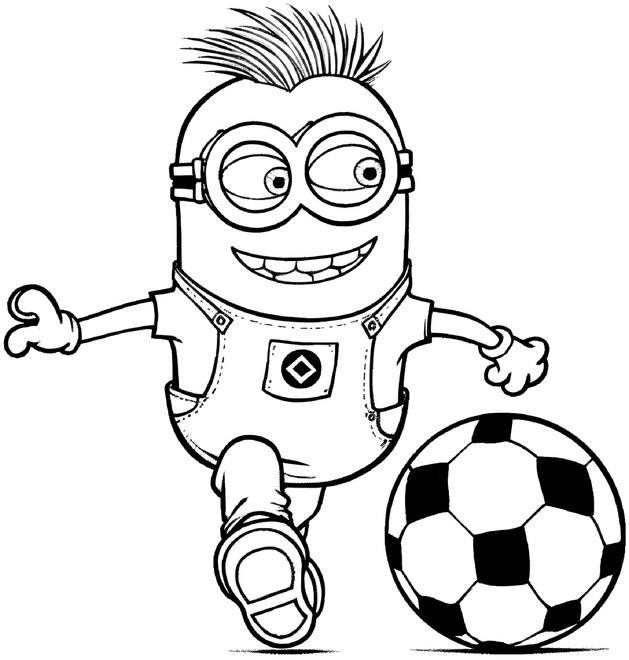 minion-mit-fussball-malvorlage