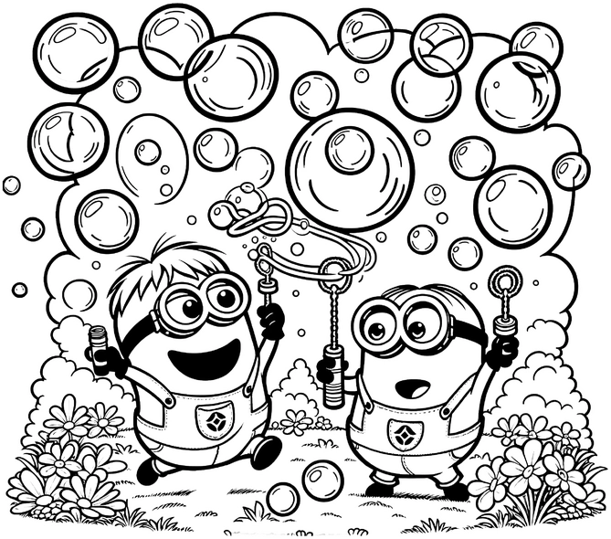 minions-blasen-ausmalvorlage-kreativ-gestalten