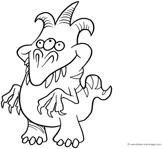 monster-mit-drei-augen-und-spitzen-hoernen