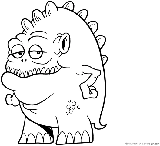 monster-mit-stacheln-zum-ausmalen
