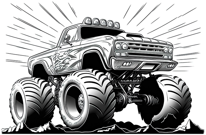 monstertruck-malvorlage-fuer-kinder