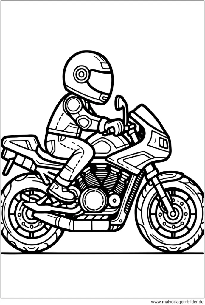 motorradfahrer-auf-motorrad-ausmalbild