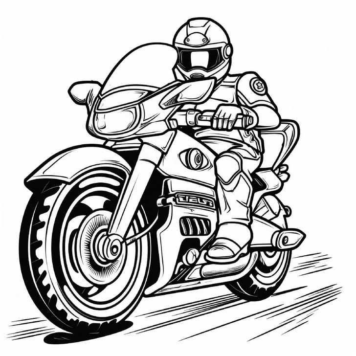 motorradfahrer-auf-rasanten-fahrten