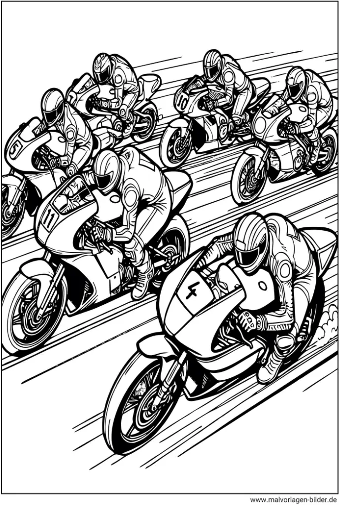 motorradrennen-malvorlage-ausdrucken