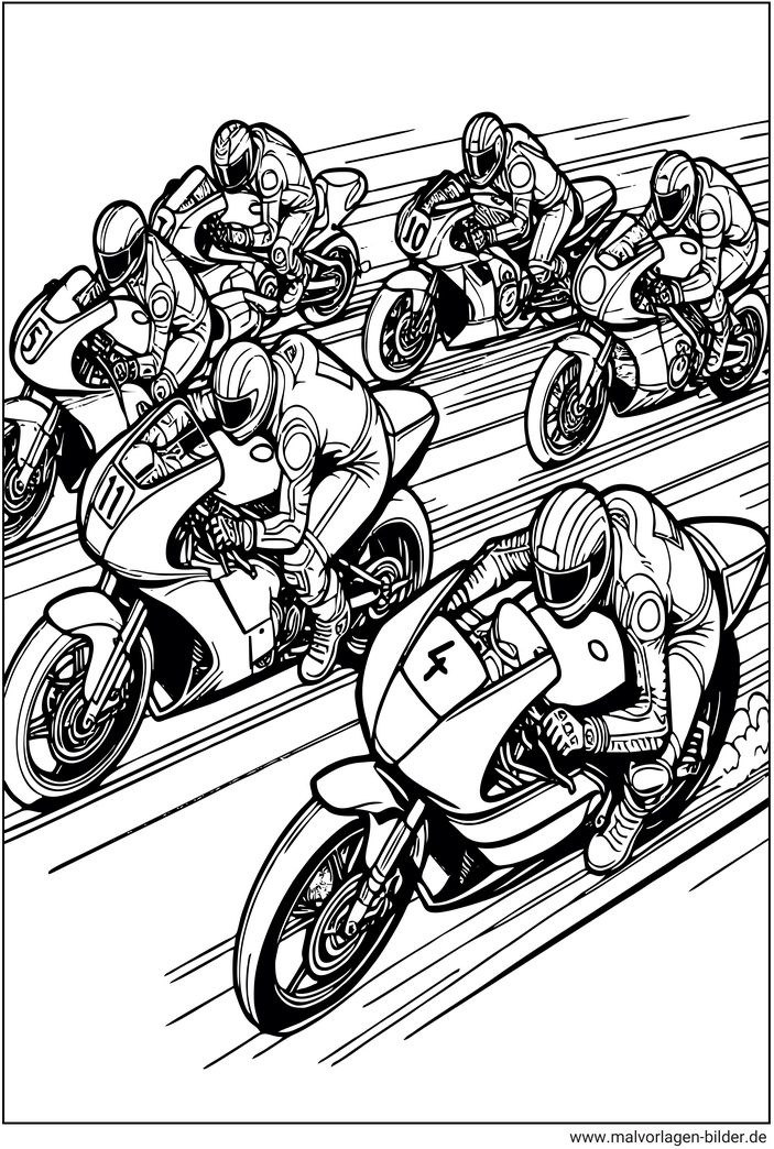 motorradrennen-malvorlage-ausdrucken