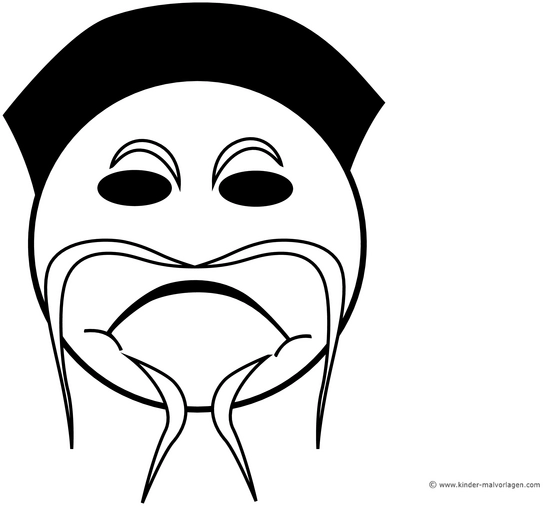 mystisches-gesicht-mit-bart-ausmalvorlage