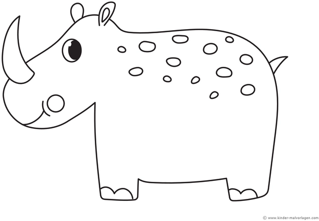 nashorn-mit-punkten-ausmalvorlage
