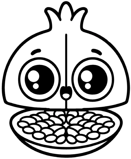 niedliche-fruchtfigur-mit-grossen-augen
