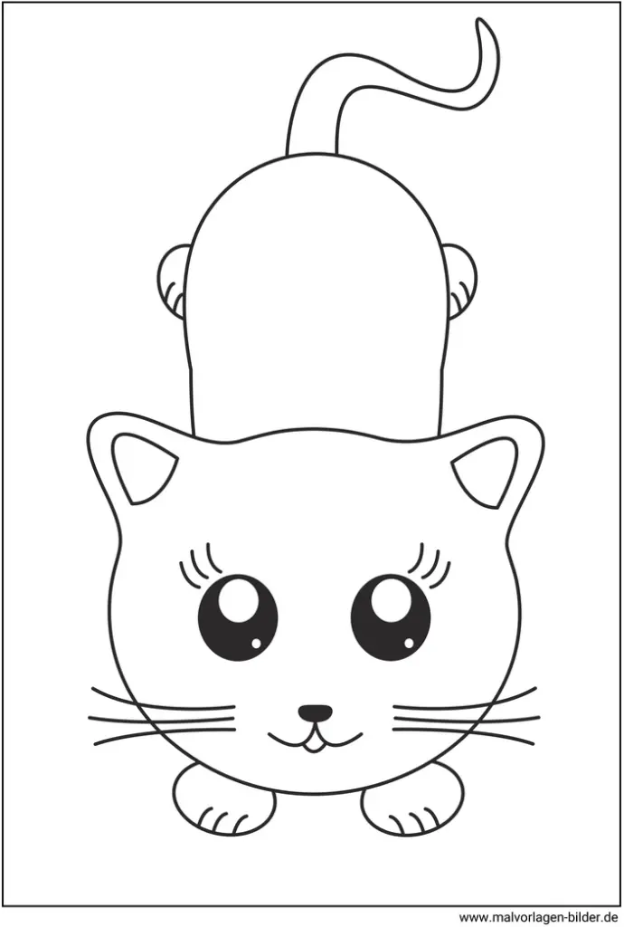niedliche-katze-ausmalvorlage