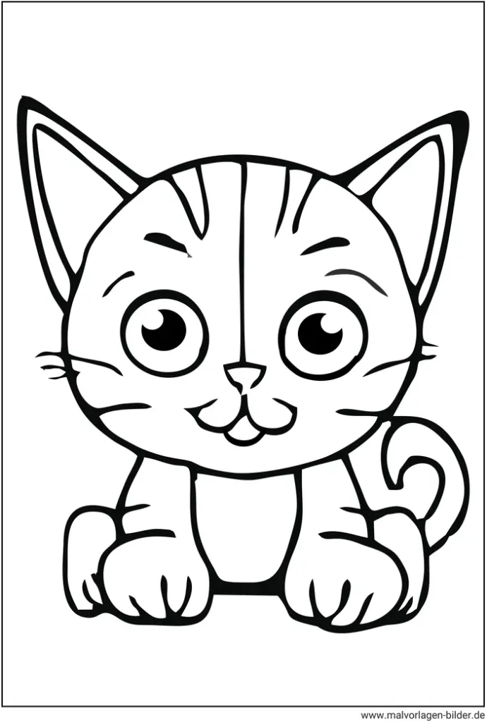 niedliche-katze-ausmalvorlage-fuer-kinder