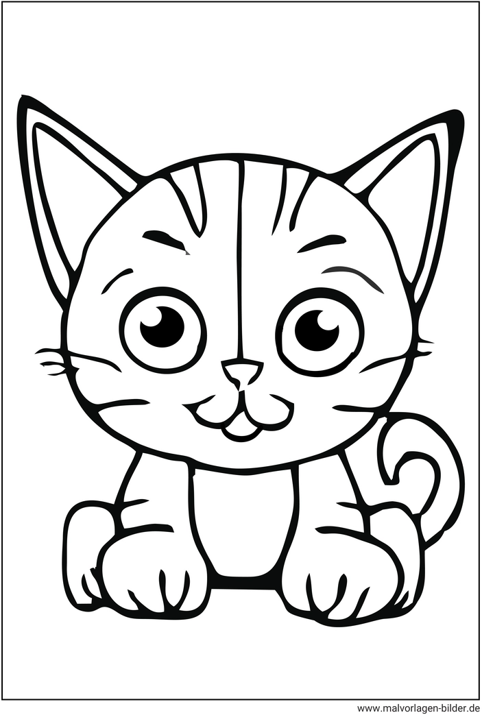 niedliche-katze-ausmalvorlage-fuer-kinder