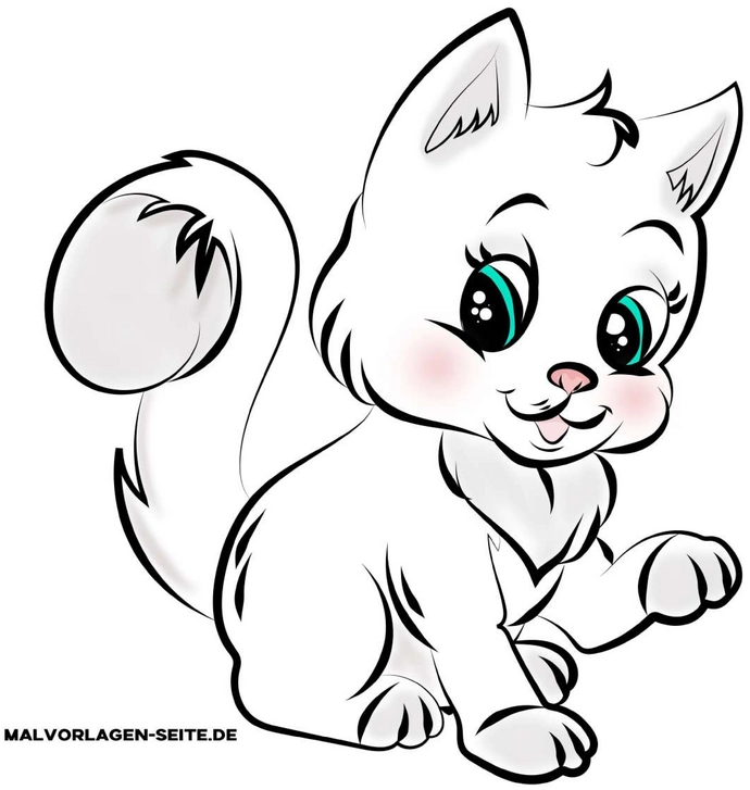 niedliche-katze-malen-ausmalvorlage