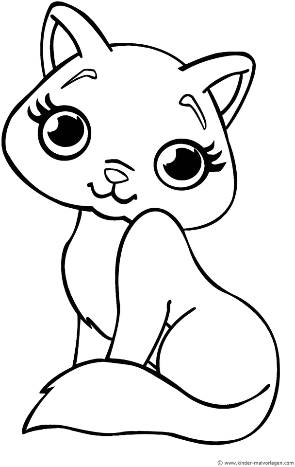 niedliche-katzen-malen-ausmalvorlage