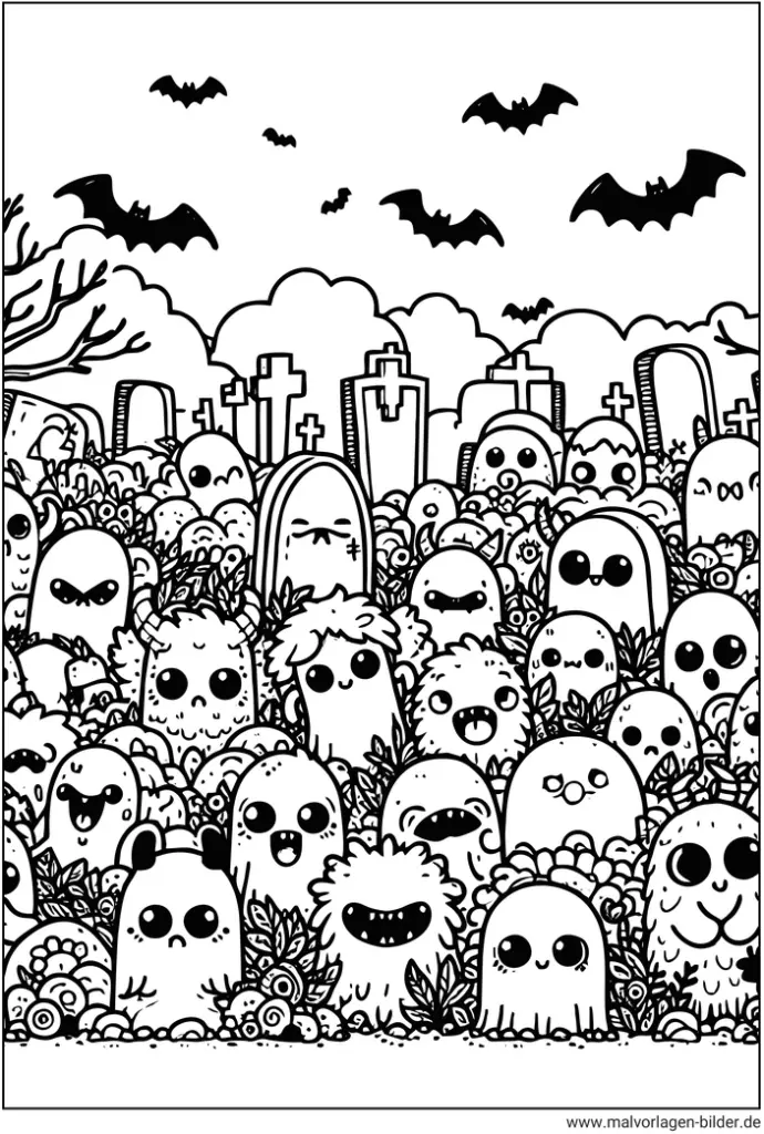 niedliche-monster-halloween-ausmalbild
