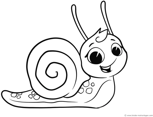 niedliche-schnecke-ausmalvorlage