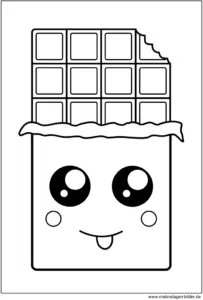 niedliche-schokolade-ausmalvorlage