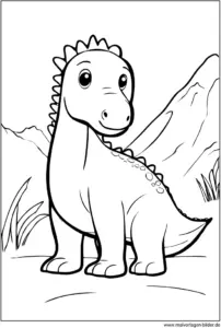 niedlicher-dinosaurier-ausmalvorlage