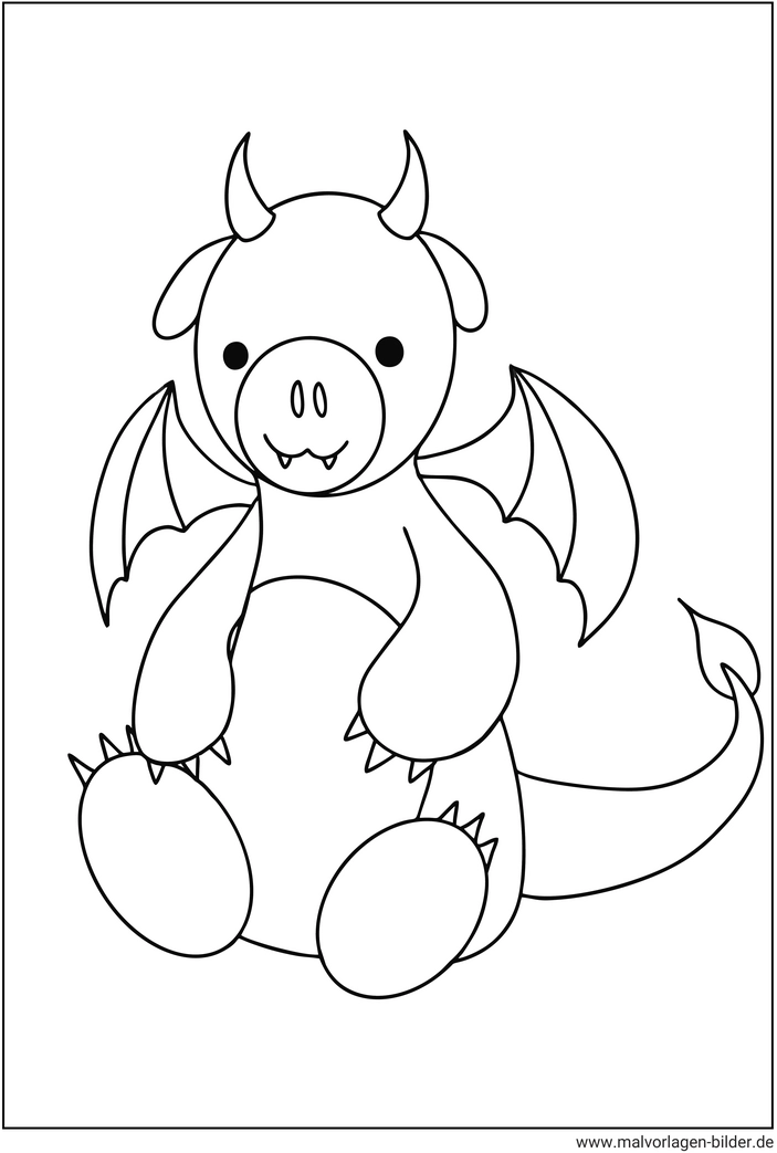 niedlicher-drache-ausmalvorlage