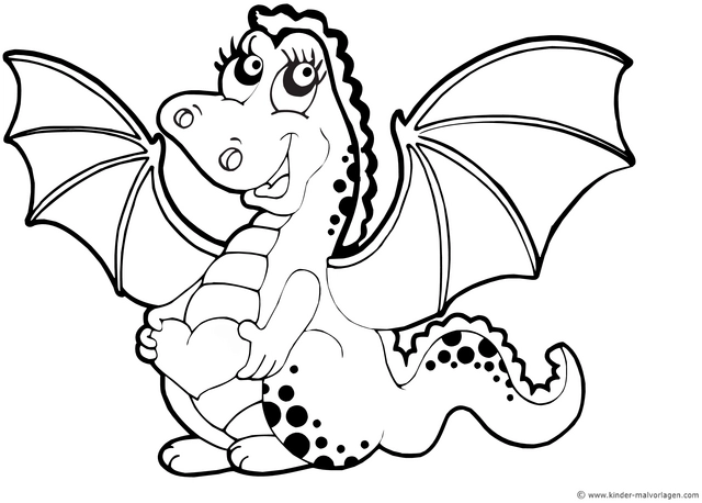 niedlicher-drache-mit-herz-ausmalvorlage