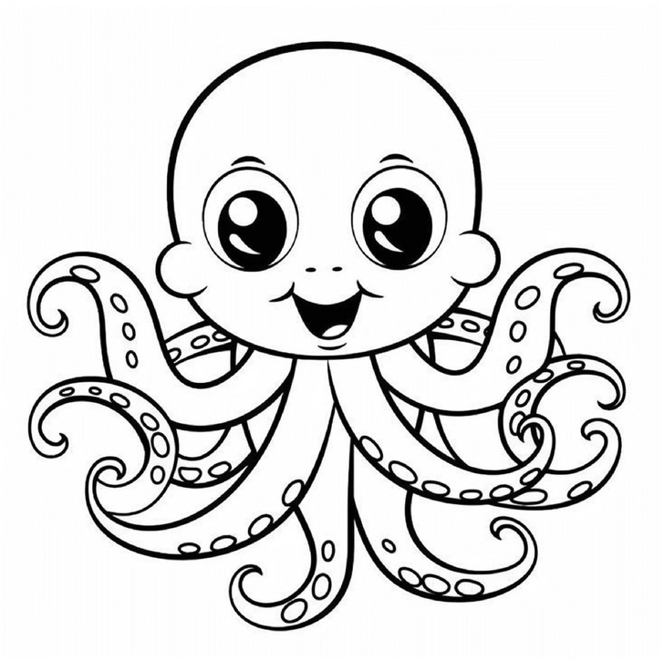 niedlicher-oktopus-mit-vielen-tentakeln-ausmalvorlage